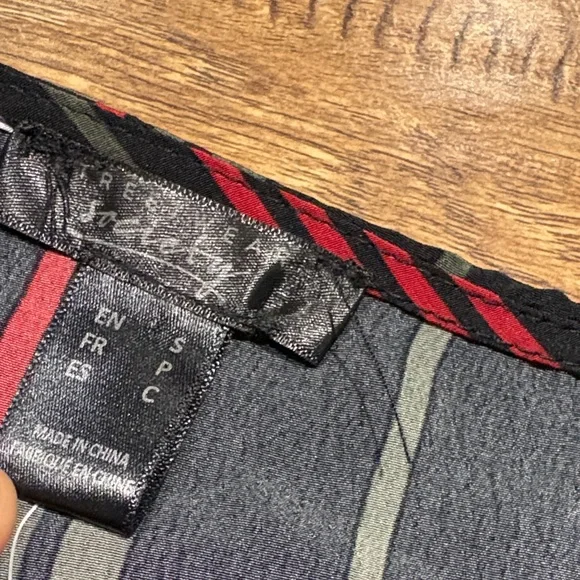 Streetwear Society Multicolor Striped Wrap Blouse - Picture 11 of 12